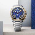 DEFY Extreme Lapis Lazuli Chronograph 45mm - Blue w/ Yellow Gold Accents on Bracelet and 2 Additional Straps
