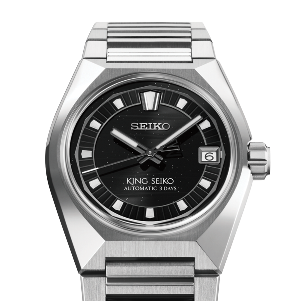 HKF005 King Seiko VANAC 41mm - Black on Bracelet