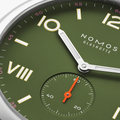 Club Campus Steel Back 38.5mm - Olive on Leather Strap