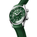 Legend Diver 39mm - Green on Rubber Strap
