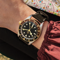 Black Bay GMT S&G 41mm - Black on Leather Strap