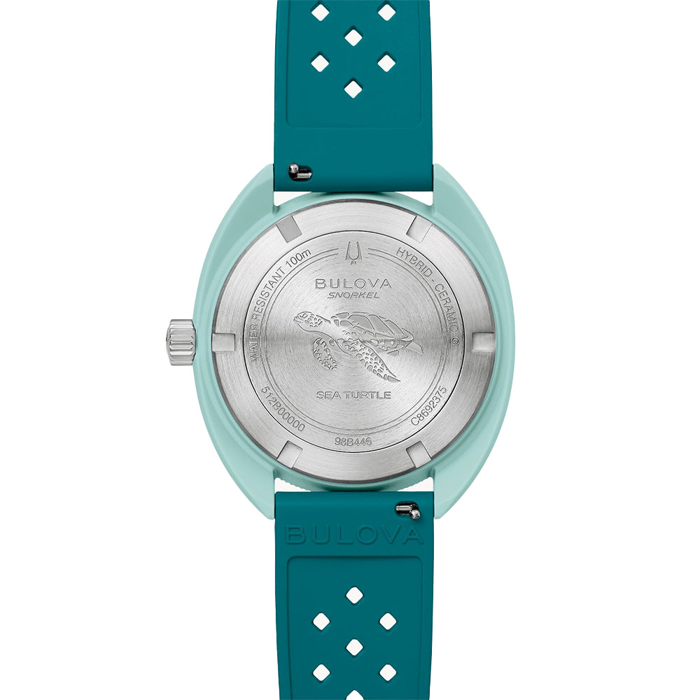 Snorkel Sea Turtle 41mm - Brown on Rubber Strap