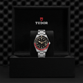 Black Bay 58 GMT 39mm - Black, Burgundy Bezel on 3-Link Bracelet