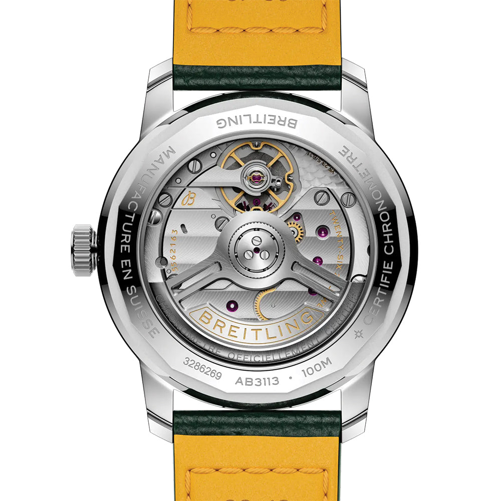 Top Time B31 38mm - Green on Leather Strap