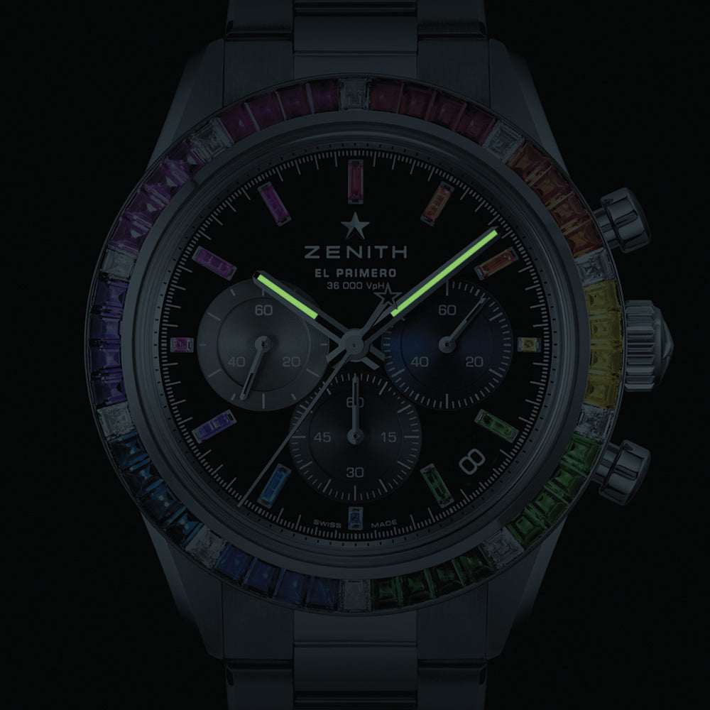 Chronomaster Sport Rainbow 41mm - Black on Bracelet