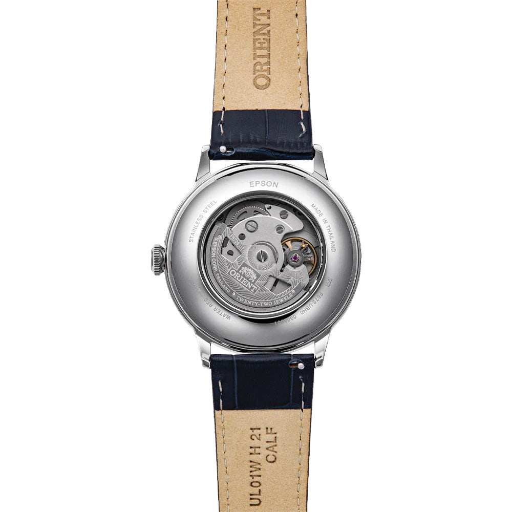 Bambino Version 2 40.5mm - Blue on Leather Strap