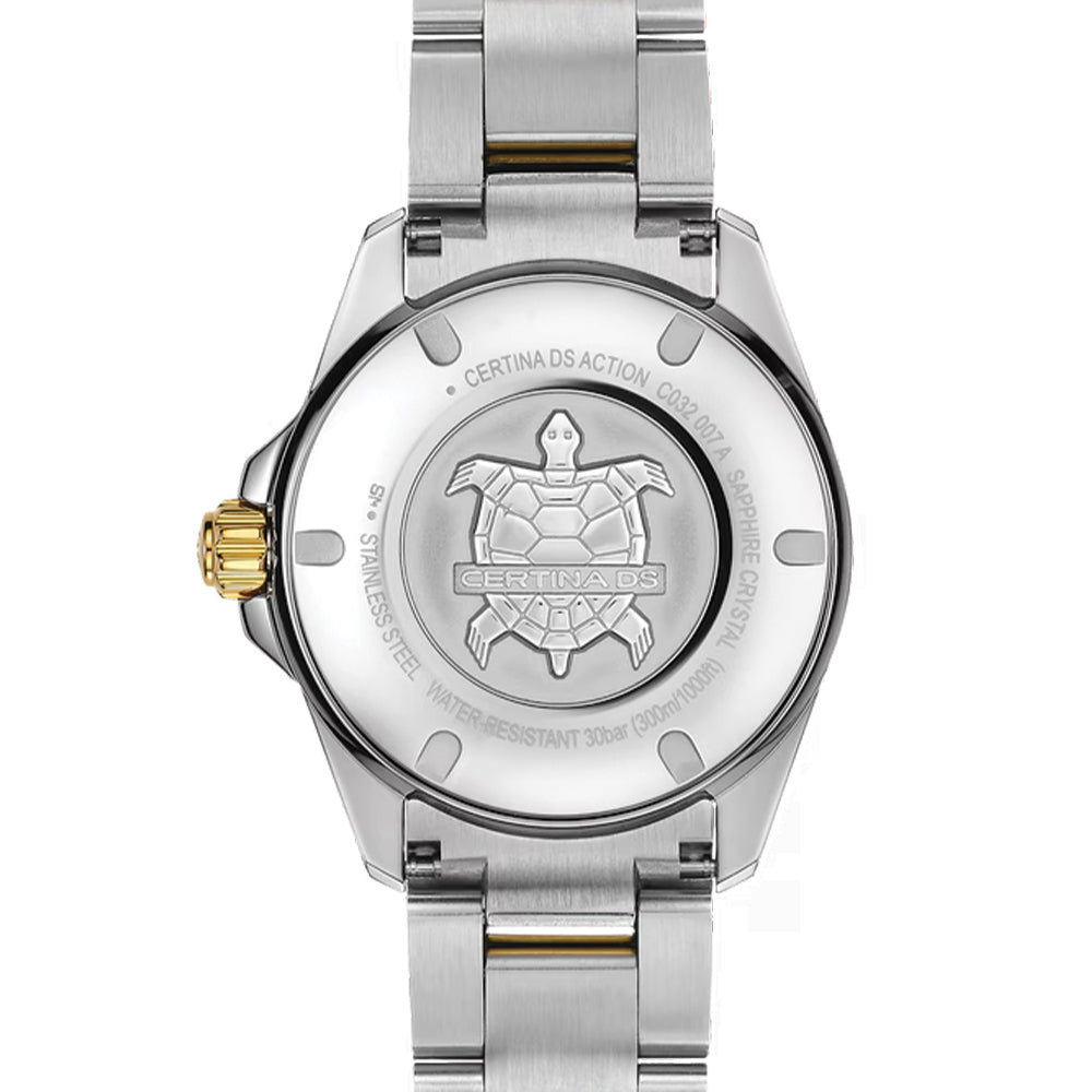 DS Action Powermatic 80 34.5mm - Black, Mother-of-Pearl on Bracelet