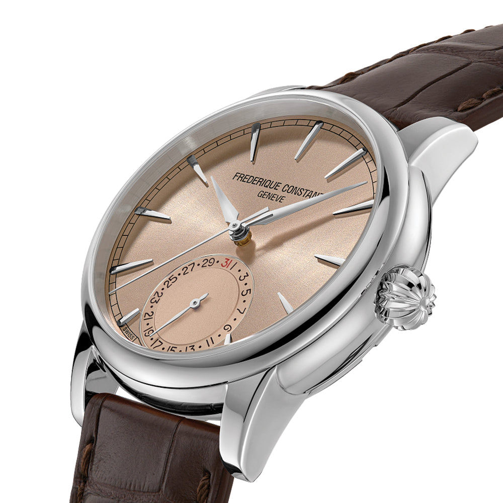 Manufacture Classic Date Automatic 40mm - Salmon on Leather Strap