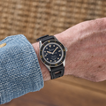 Sub-37 Legend 37mm - Black on Rubber Strap
