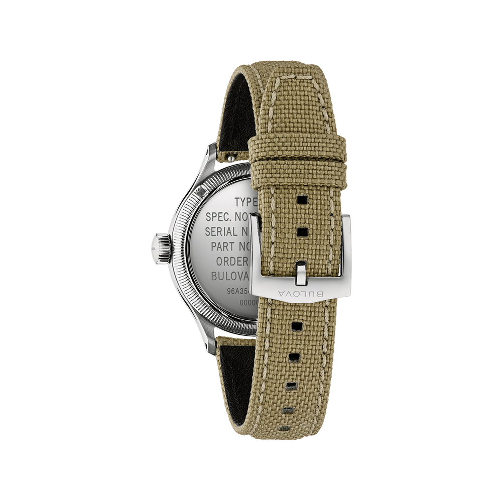 A-11 Jimmy 37mm - Black on Fabric Strap