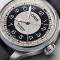 Big Crown Pointer Date “BULLSEYE” 38mm - Black and White on Leather Strap