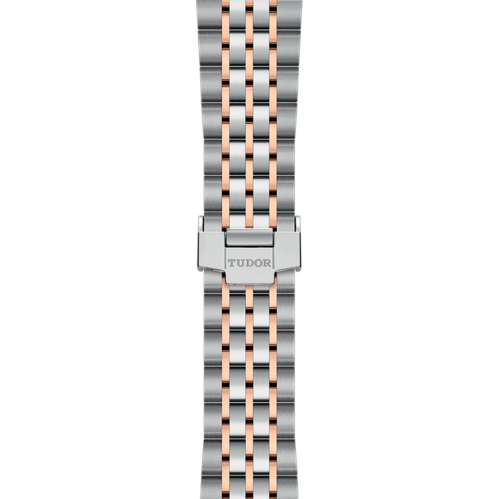 1926 Rose Gold Two-Tone 41mm - Black, Diamond-Set on Bracelet