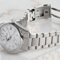 SLGB003 Evolution 9 Spring Drive UFA HI-Ti 37mm - Silver-Blue on Bracelet