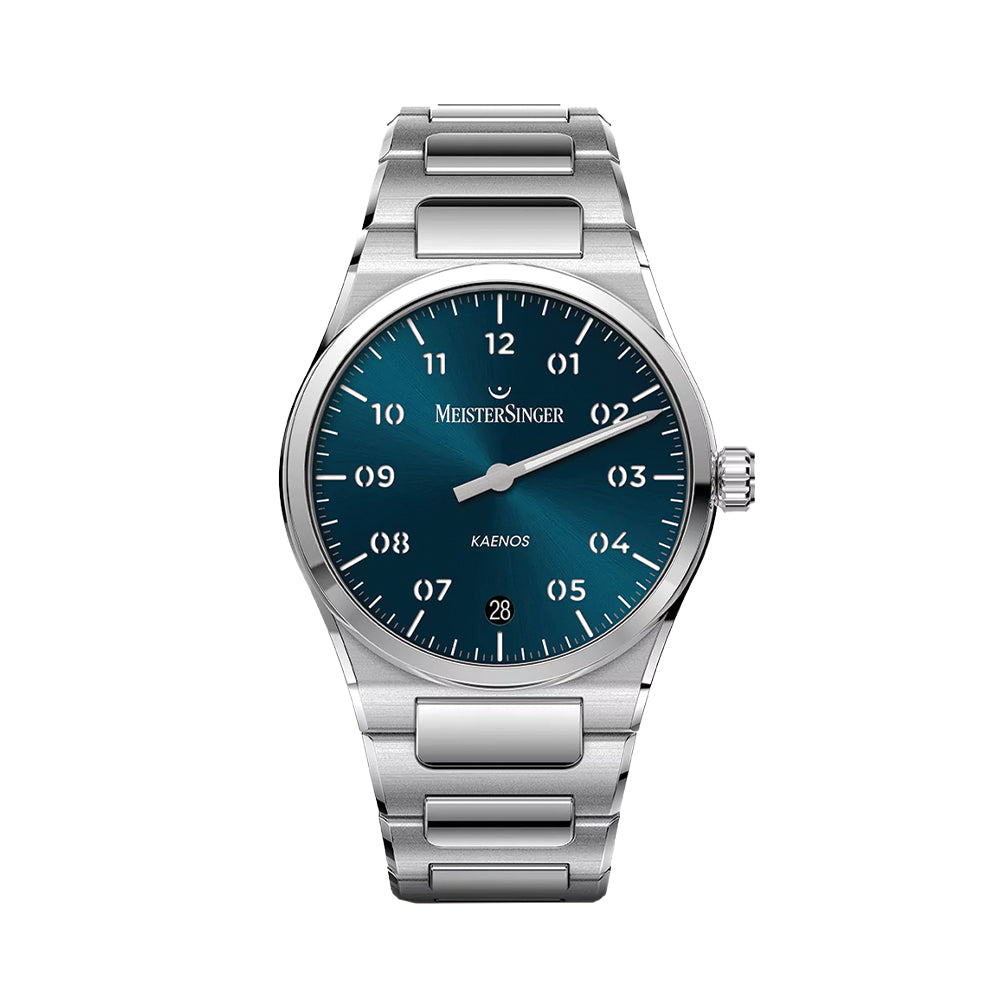 Kaenos 40mm - Petrol Blue on Bracelet