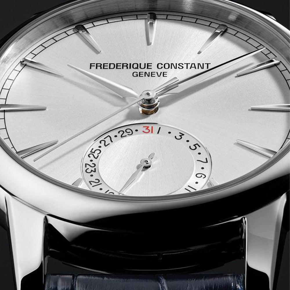 Manufacture Classic Date Automatic 40mm - Silver on Leather Strap