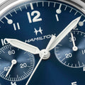Khaki Aviation Pilot Pioneer Mechanical Chrono 40mm - Blue on Bracelet