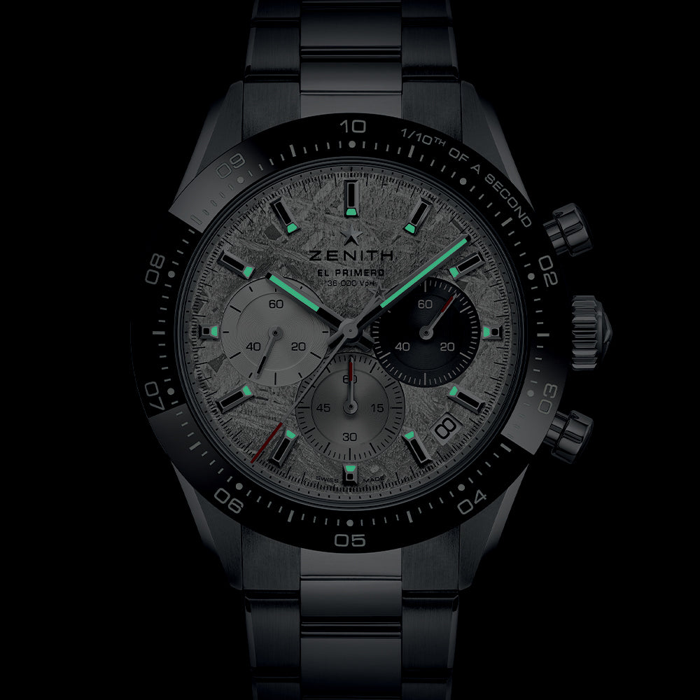 Chronomaster Sport 41mm - Grey on Bracelet w/ Extra Rubber Strap