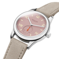 Club Campus Glass Back 36mm - Rose on Leather Strap