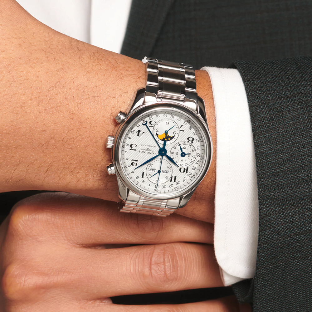 Master Chronograph Moonphase 40mm - Silver on Bracelet
