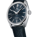 SLGW007 Evolution 9 Manual-winding Mechanical Hi-Beat 36000 80 Hours 38.6mm - Blue on Leather Strap