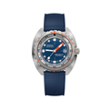SUB 300 Ti5 42.5mm - Blue on Rubber Strap