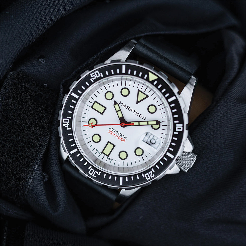 OSAR-D Type I Automatic Arctic Edition 41mm - White on Rubber Strap