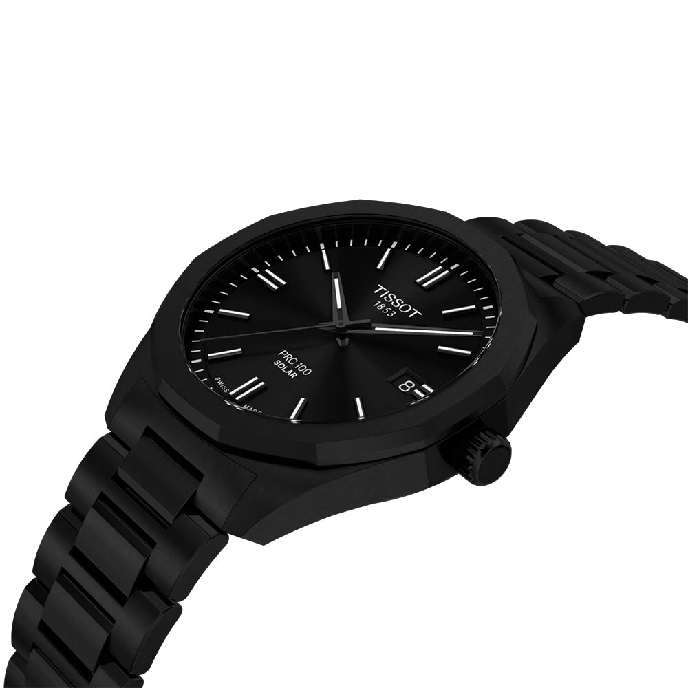 PRC 100 Solar Quartz 39mm - Black on Bracelet