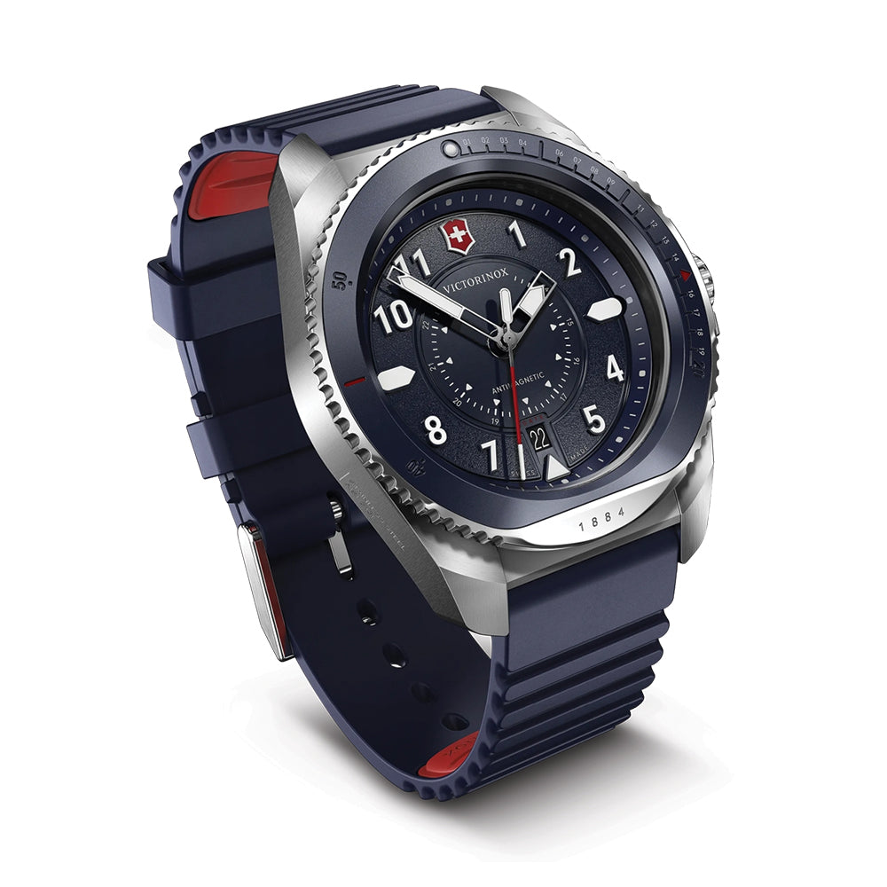 Journey 1884 Quartz 43mm - Blue on Rubber Strap