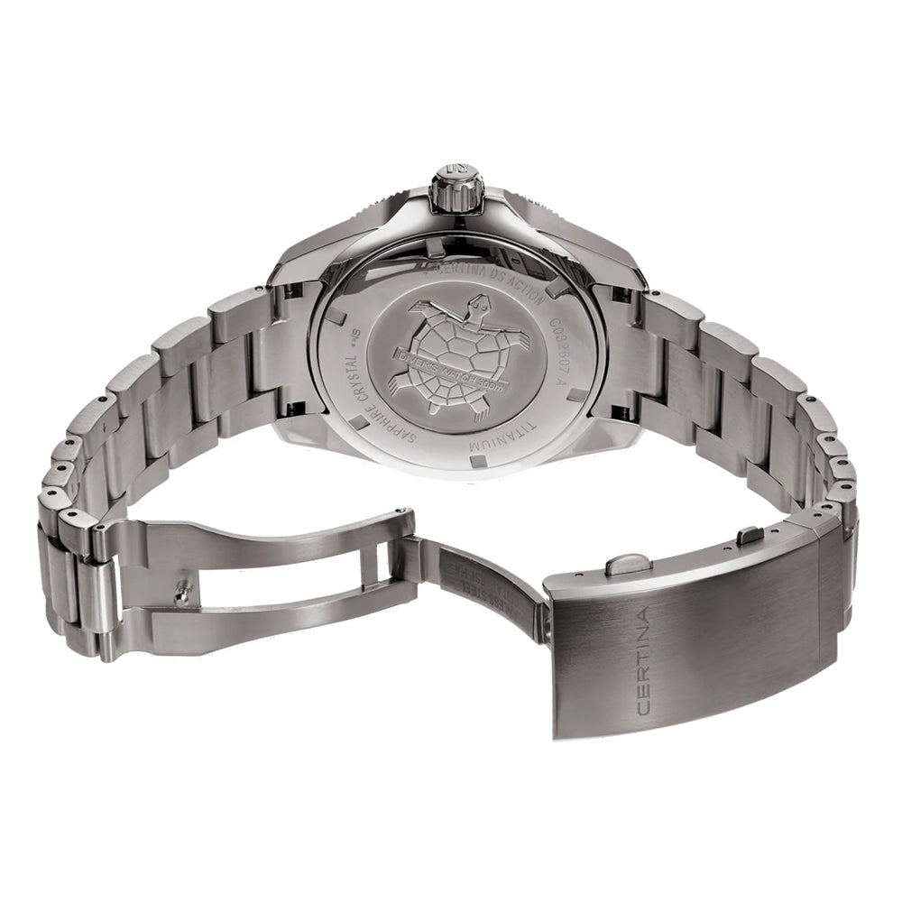 DS Action Diver Powermatic 80 Titanium 43mm - Black on Bracelet