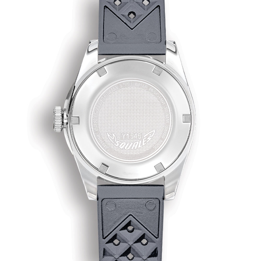 1545 Steel 40mm - Grey on Rubber Strap