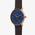 Hamburg Automatic Bronze PVD 42mm - Blue on Leather Strap