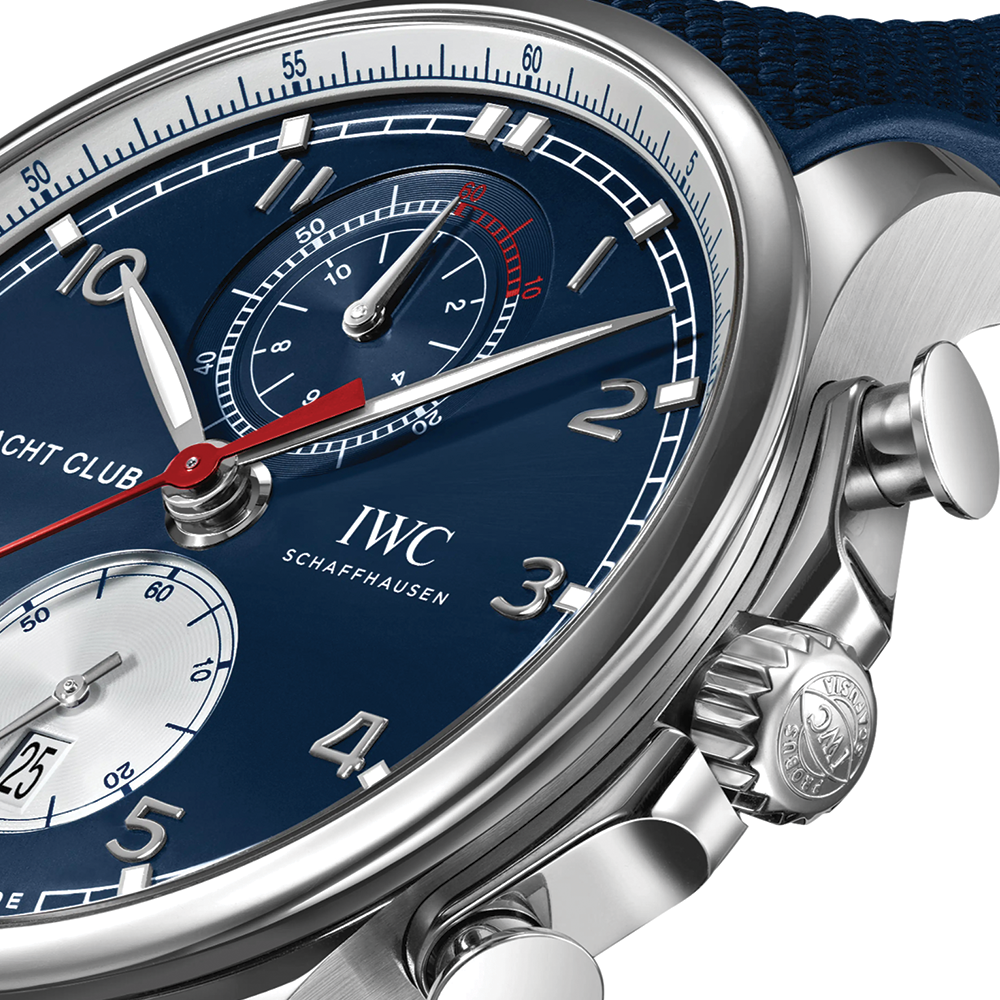 Portugieser Yacht Club Chronograph Edition “Orlebar Brown” 44.6mm - Blue on Rubber Strap