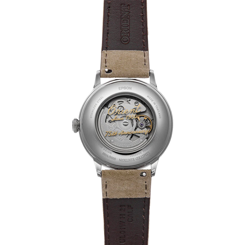 Limited Edition Bambino Version 2 40.5mm - White on Leather Strap