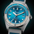 Matic S 37.8mm - Light Blue on HydroLeather Strap