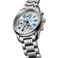 Master Collection Chrono Moonphase 40mm - Silver on Bracelet