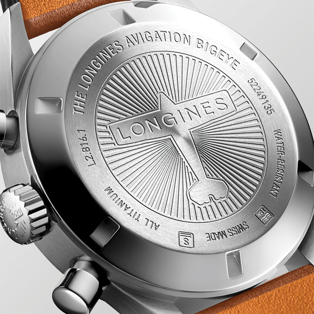 Avigation BigEye 41mm - Blue on Leather Strap