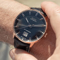 Commander Big Date 42mm - Black on Leather Strap