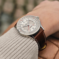 Navitimer Automatic GMT 41mm - Beige on Leather Strap