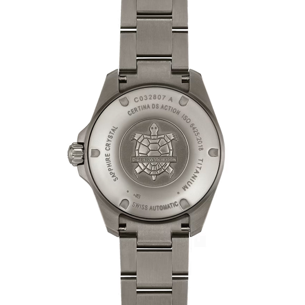 DS Action Diver Powermatic 80 Titanium 38mm - Grey on Bracelet