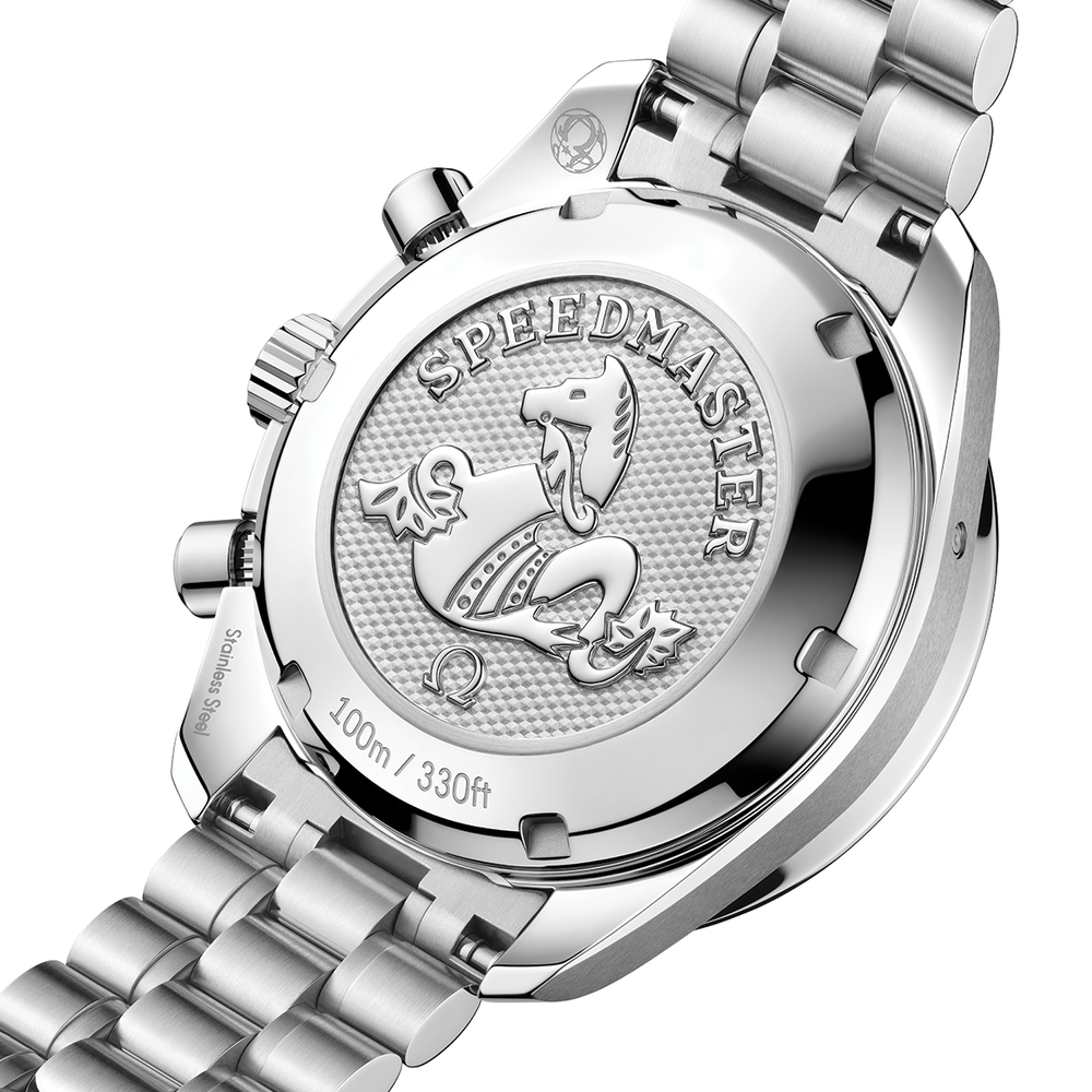 Speedmaster Chronograph 38mm - Ice Blue, Diamond-Set Bezel on Bracelet