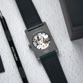 Rivanera Small Seconds 40mm - White on Rubber Strap w/ Additional Strap