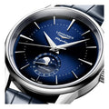 Flagship Heritage Moonphase 38.5mm - Sunray Blue on Leather Strap