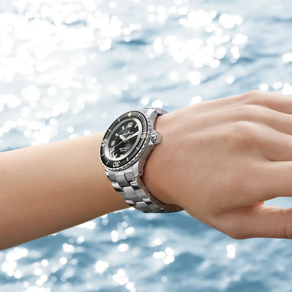 Fifty Fathoms Stainless Steel 38mm - Black on Bracelet