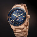 Fifty Fathoms Bathyscaphe Quantième Complet Phases de Lune Red Gold 43mm - Blue on Bracelet