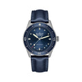 Fifty Fathoms Bathyscaphe Steel 38mm - Blue Dial on Sail-Canvas Strap