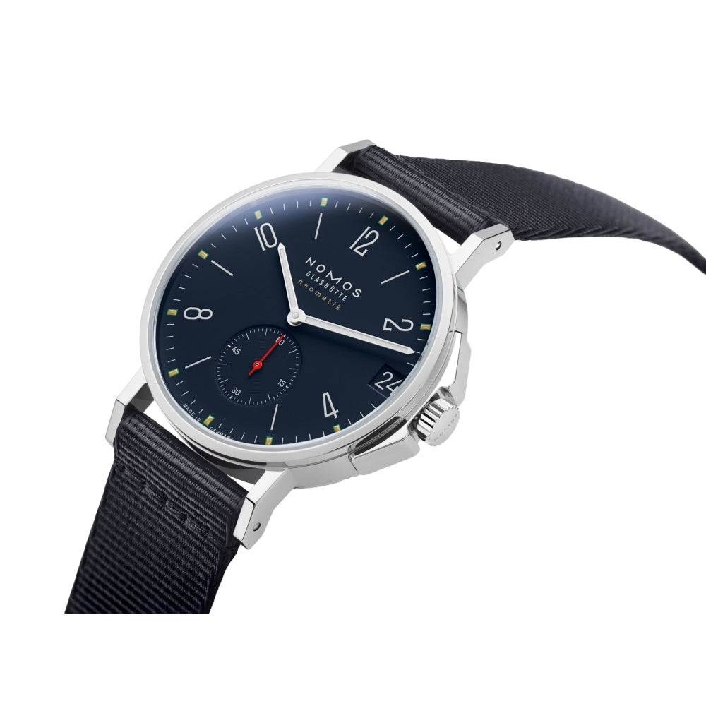 Ahoi Neomatik Date 38mm - Atlantic Blue on Textile Strap
