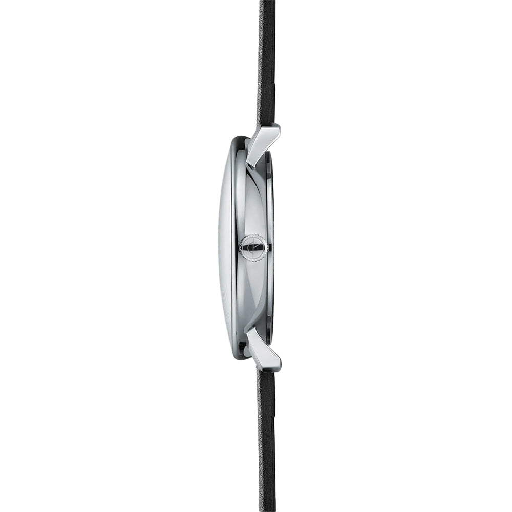 Naos Quartz 38mm - Black on Leather Strap