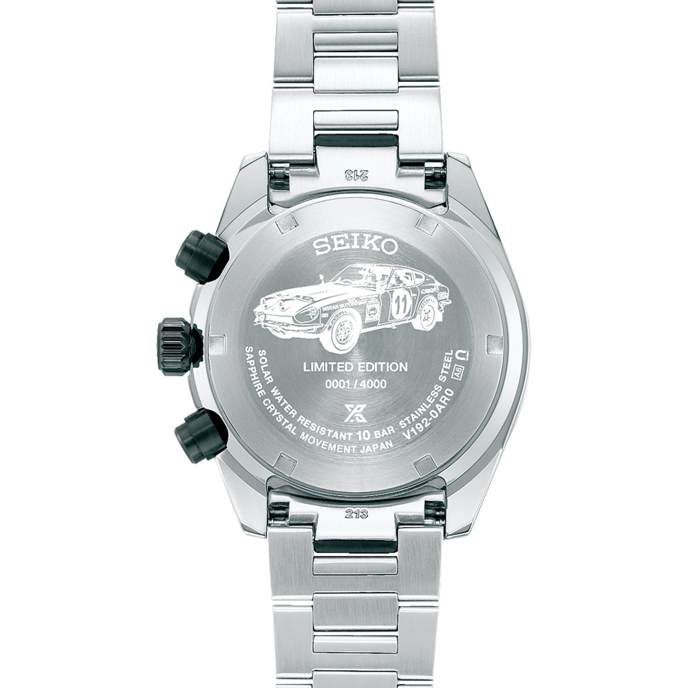 SSC957 Prospex Speedtimer Solar Chronograph Datsun 240Z Limited Edition 41.4mm - Black on Bracelet