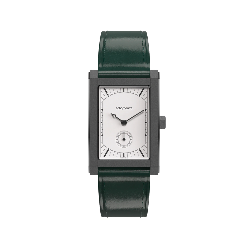 Rivanera Small Seconds 40mm - White on Rubber Strap w/ Additional Strap
