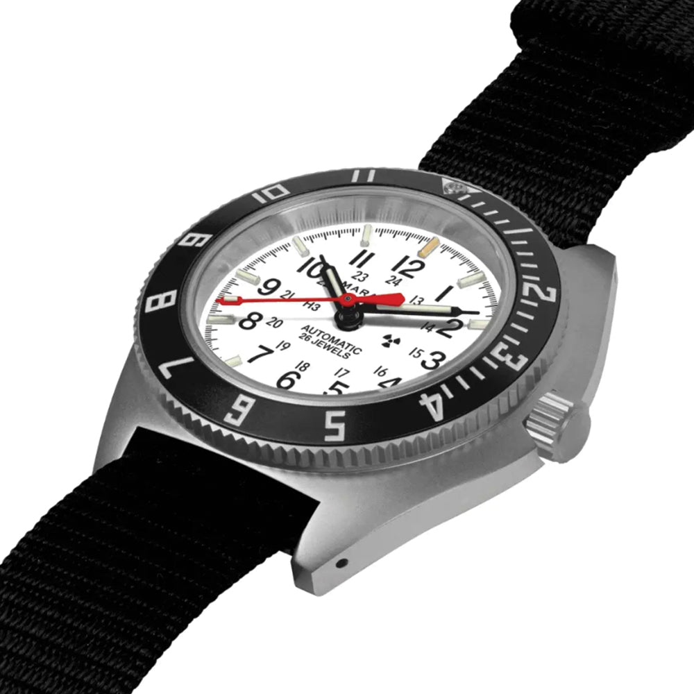 SSNAV-D 41mm - Arctic on Ballistic Nylon Strap